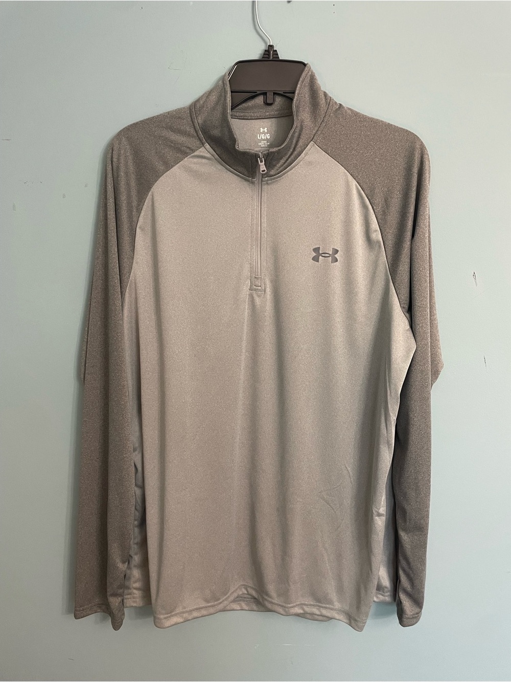 Under Armour Gray 1/4 Zip Performance Pullover - Two-Tone Gray
